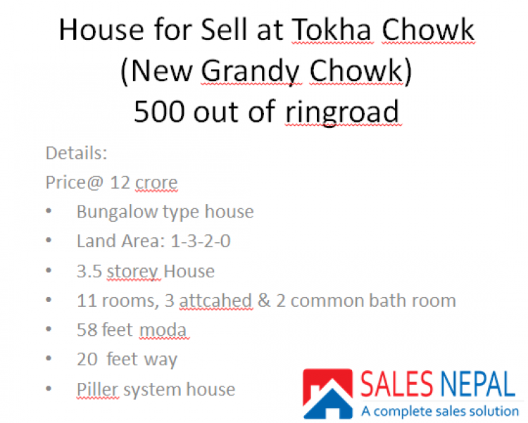 House for sell at Tokha.PN